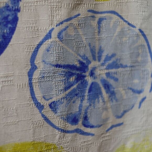 Tulliano Casual Blue and Yellow Button Down Shirt with Playful Print Medium - Picture 4 of 10